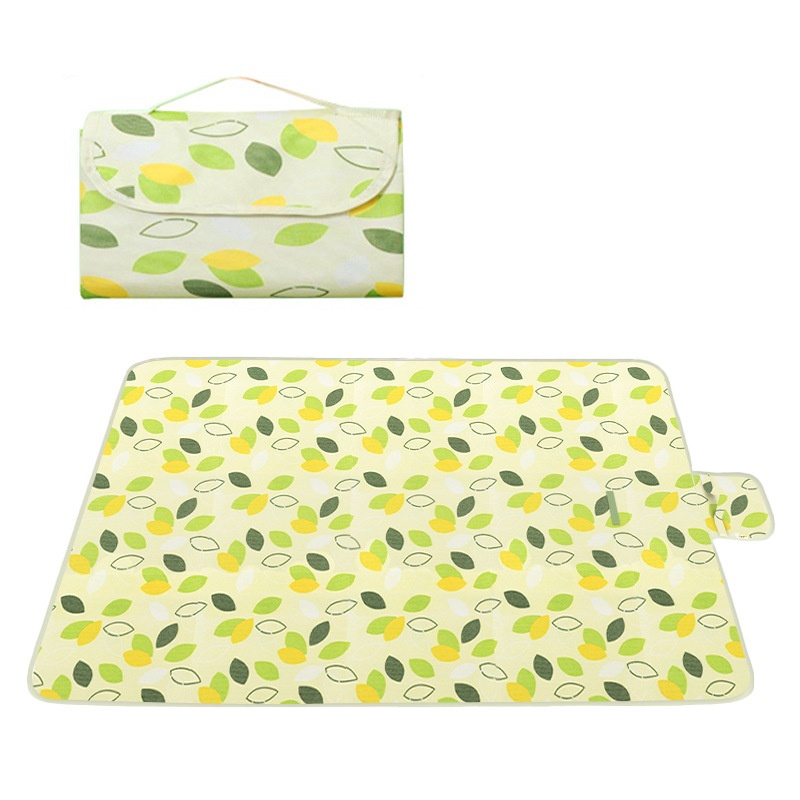 Outdoor Camping Mat - 200x200cm特大ピクニックマット防水防砂ビーチブランケット3層厚手キャンプラグ折りたたみ式ポータブル屋外芝生用