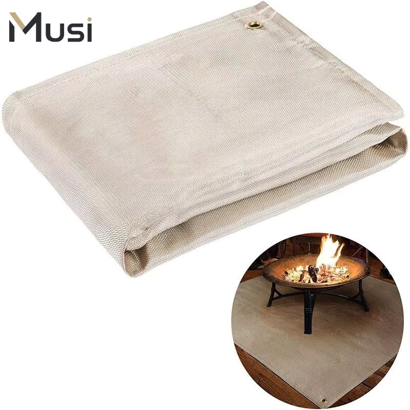 Outdoor Camping Mat - BBQグリルマット 耐火断熱パッド 耐熱キャンプマット 防火ブランケット アウトドアバーベキューピクニック調理用
