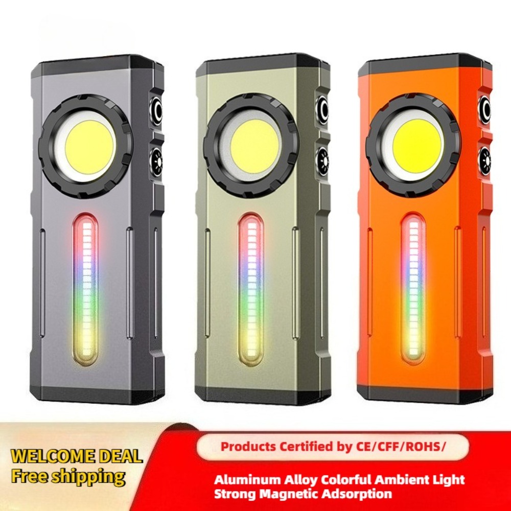Outdoor Camping Light Portable - ミニポータブル超高輝度懐中電灯長持ち磁気雰囲気トーチ屋外検査キャンプ夜間照明用