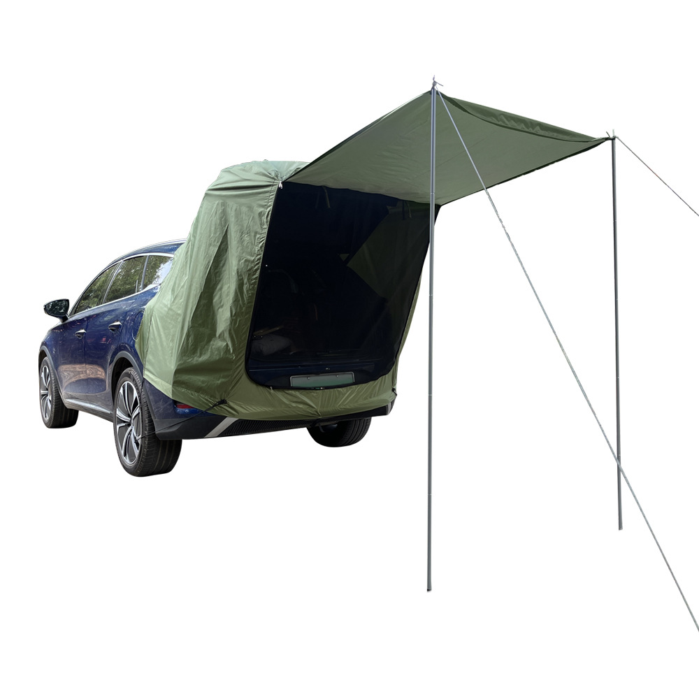 Outdoor Camping Car Tail Tent - 屋外防水キャノピー ルーフトップ 車後部キャンプテント グランピング SUV 車用オーニング