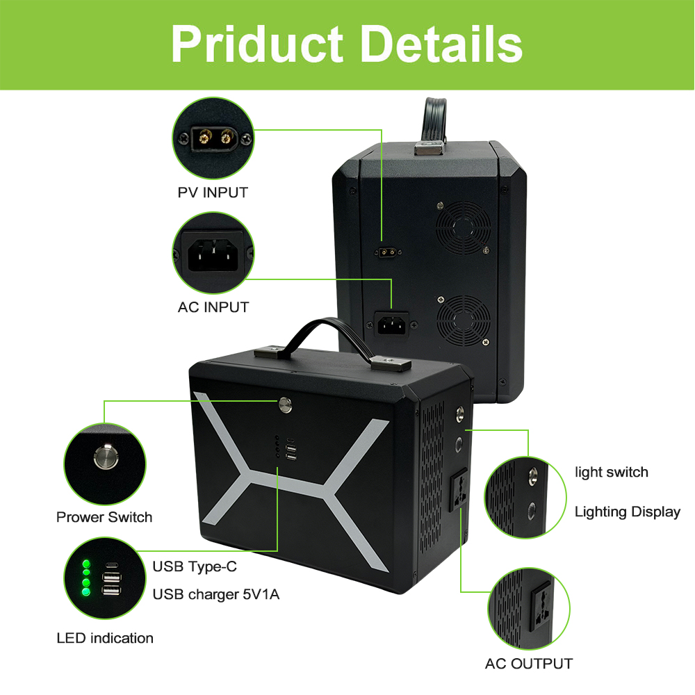 Outdoor Camping Warehouse - 500W 220V 230V ユニバーサルプラグ ポーラーまたはドイツの倉庫から発送 アウトドアキャンプ用LiFePO4ポータブルソーラーパワーステーション