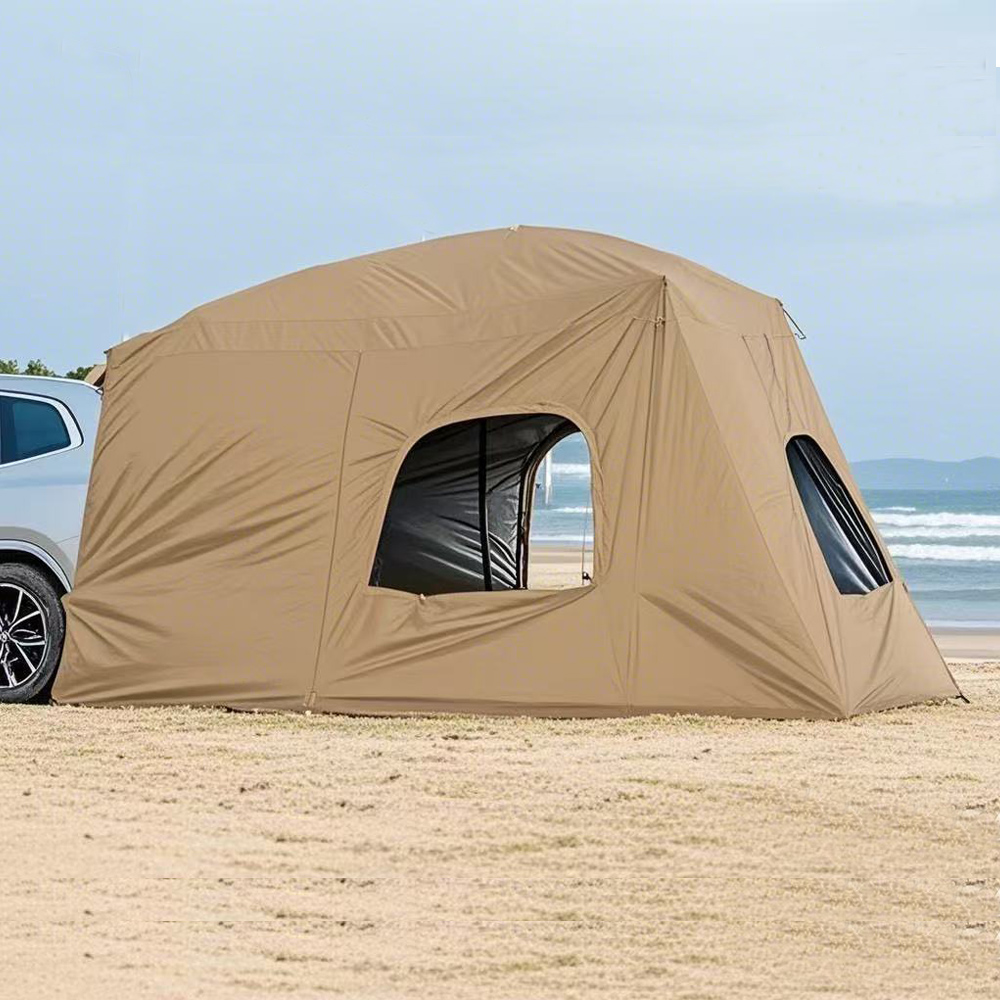 Outdoor Camping Car Tail Tent - ユニバーサルSUVキャンピングテント、広々とした防水カーサンシェード付き、簡単設置、バックパッキング、旅行、アウトドア、カーテールテントに最適
