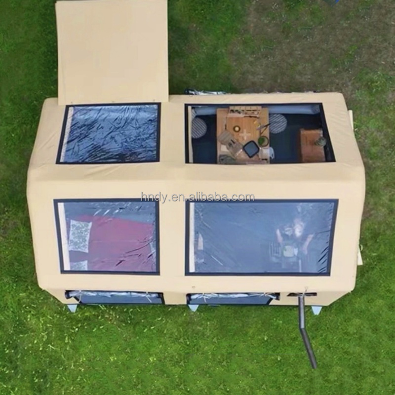Outdoor Inflatable Camping Tent With Air Pump - 大型屋外キャンプ用防水PVCインフレータブルテント（エアポンプ付き）5～8人用