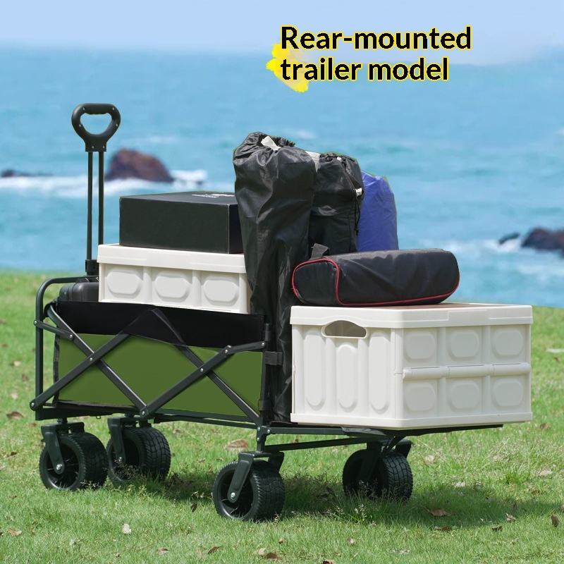 Outdoor Camping Set - 工場直売 四輪プラットフォーム キャンプ用ユーティリティワゴン 175kg 折りたたみ式 OEM