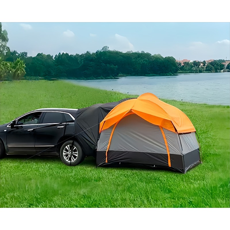 Outdoor Camping Car Tail Tent - 一体型SUVリアテント、屋外車両トランクオーニング、日除け防水カールーフテールキャンピングテント