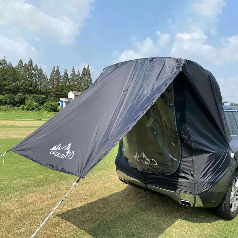 Outdoor Camping Car Tail Tent - 車のトランクテント自動日よけ防水suv車のテールテントポータブルトランクスリープベッドシェードキャンプセルフドライブ旅行用日よけ
