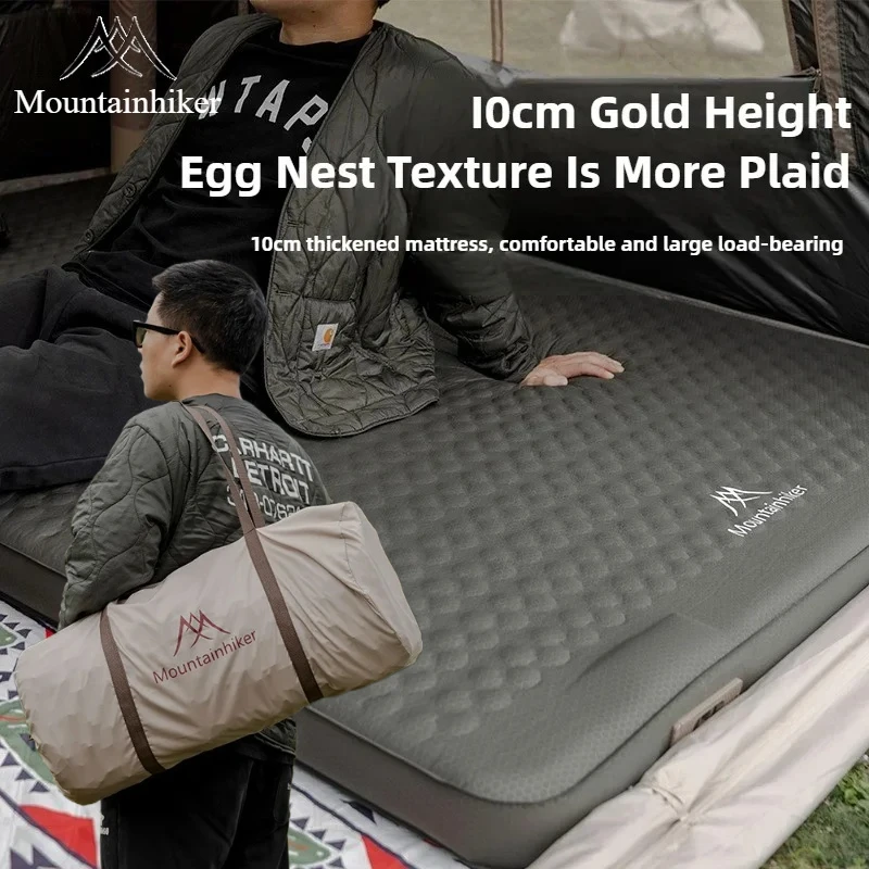 MOUNTAINHIKER エアマットレス キャンプ 内蔵ポ - Outdoor Inflatable Camping Tent With Air Pump のレビューと価格