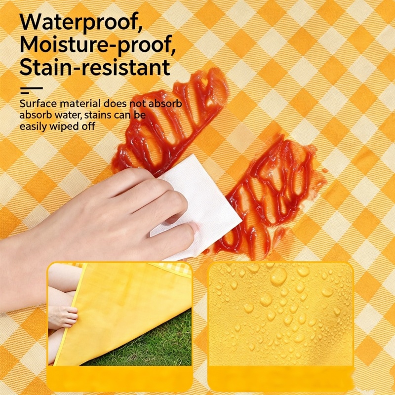 200x200cm特大ピクニックマット防水防砂ビーチブランケ - Outdoor Camping Mat のレビューと価格
