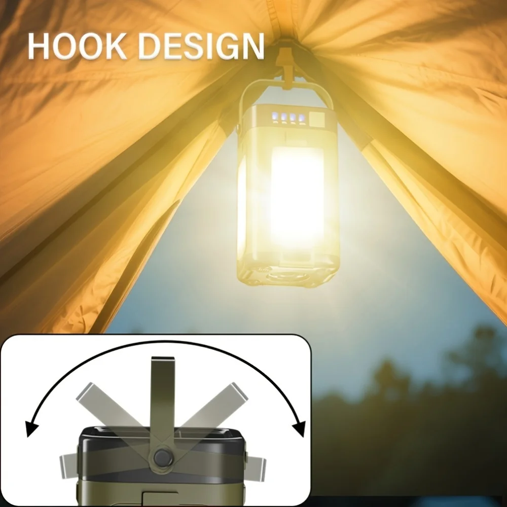 ソーラー充電式折りたたみ式2000mAhパワーバンク付き屋外 - Outdoor Camping Light Portable のレビューと価格