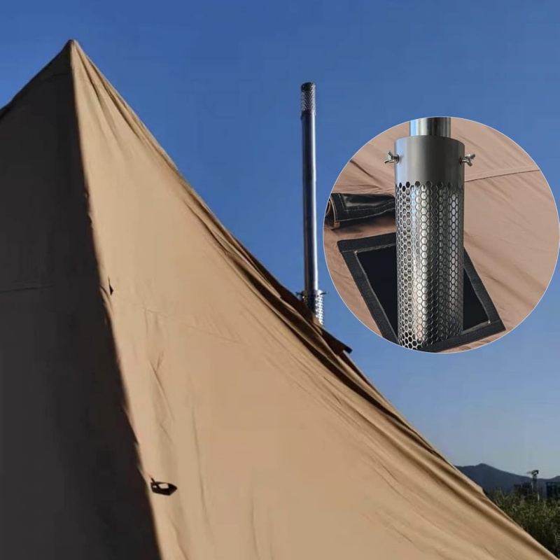 キャンプストーブパイプステンレス鋼煙突チューブ屋外テント用薪 - Outdoor Camping Oven のレビューと価格