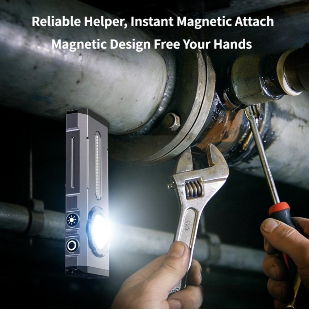 ミニポータブル超高輝度懐中電灯長持ち磁気雰囲気トーチ屋外検査 - Outdoor Camping Light Portable のレビューと価格
