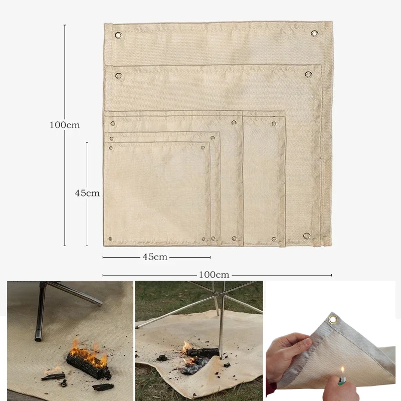 キャンプ用耐火マット 耐熱ブランケット アウトドアファイヤー - Outdoor Camping Mat のレビューと価格