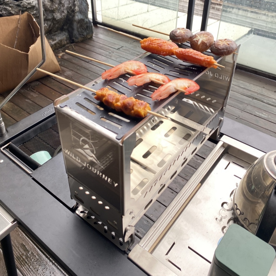 SmiloDon キャンプ折りたたみ式火鉢 IGT ハーフユ - Outdoor Camping Oven のレビューと価格