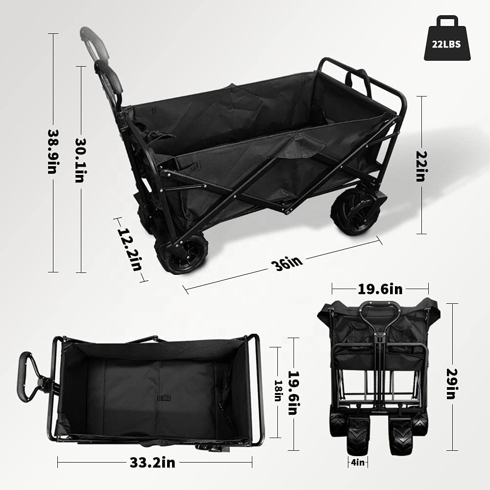 新型大容量大型ホイールブレーキ付きポータブルローリングヘビー - Outdoor Camping Set のレビューと価格