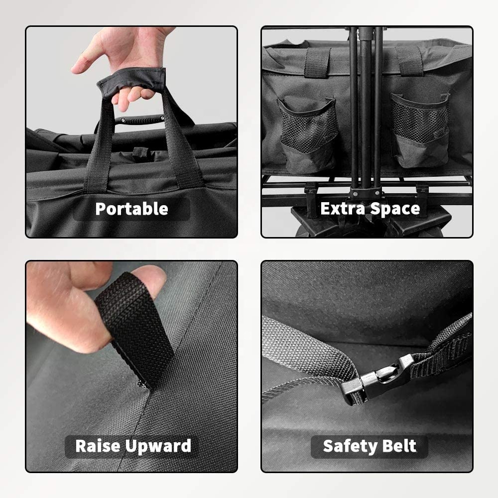 新型大容量大型ホイールブレーキ付きポータブルローリングヘビー - Outdoor Camping Set のレビューと価格