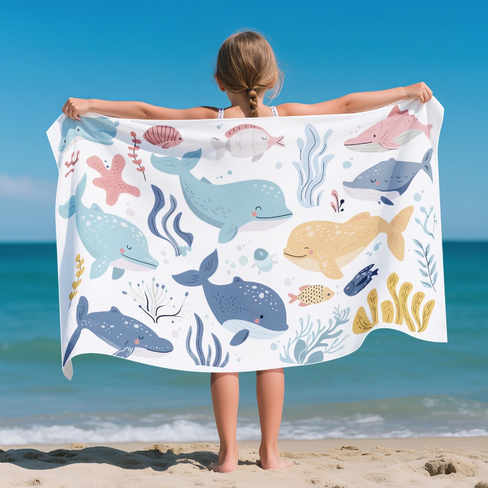 漫画柄ビーチタオル キッズバージョン 31x51インチ バス - Outdoor Camping Mat のレビューと価格