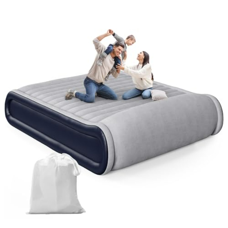 クイーンエアマットレス、内蔵ポンプ付き、キャンプ/家庭用、グ - Outdoor Inflatable Camping Tent With Air Pump のレビューと価格