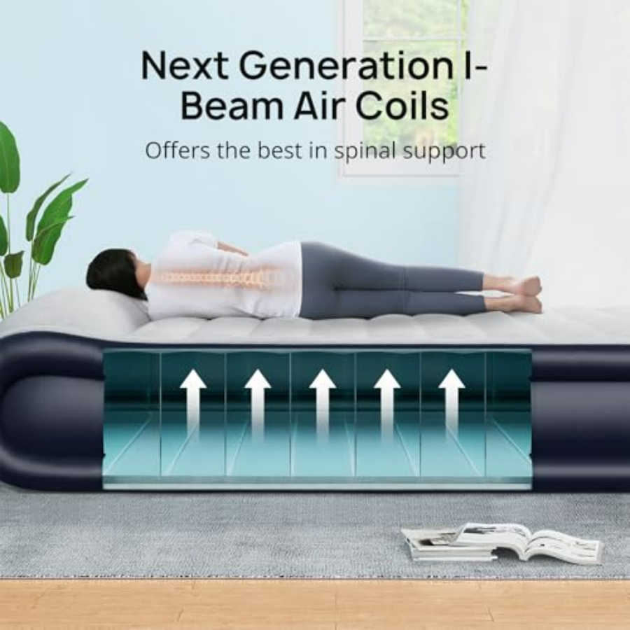 クイーンエアマットレス、内蔵ポンプ付き、キャンプ/家庭用、グ - Outdoor Inflatable Camping Tent With Air Pump のレビューと価格