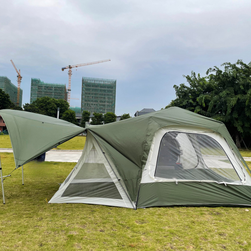 工場OEMポータブル折りたたみ式カールーフテント大容量屋外自 - Outdoor Camping Car Tail Tent のレビューと価格
