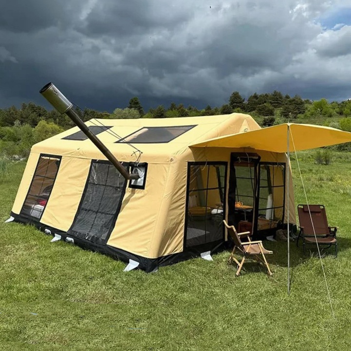 大型屋外キャンプ用防水PVCインフレータブルテント（エアポン - Outdoor Inflatable Camping Tent With Air Pump のレビューと価格