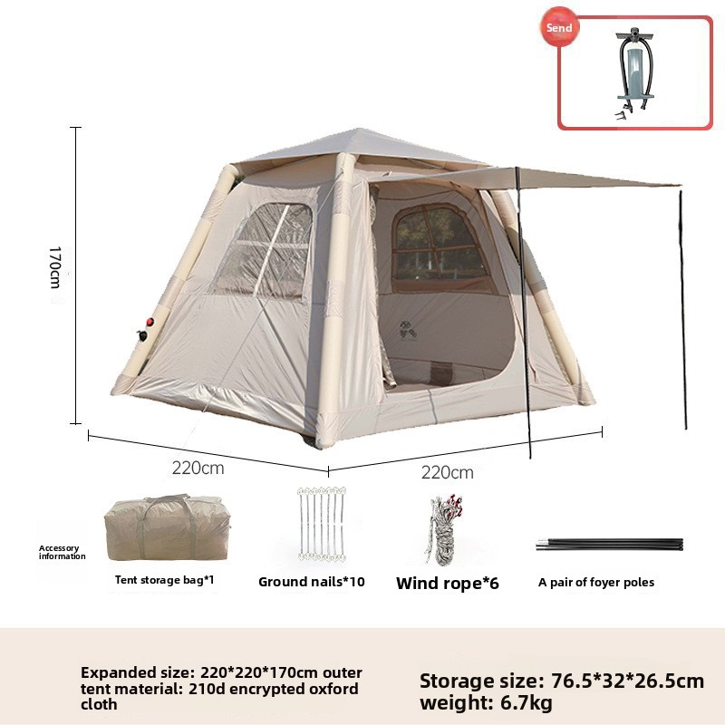 5 ㎡   高級屋外エアテント キャンプ用日よけテント 簡単 - Outdoor Camping Set のレビューと価格