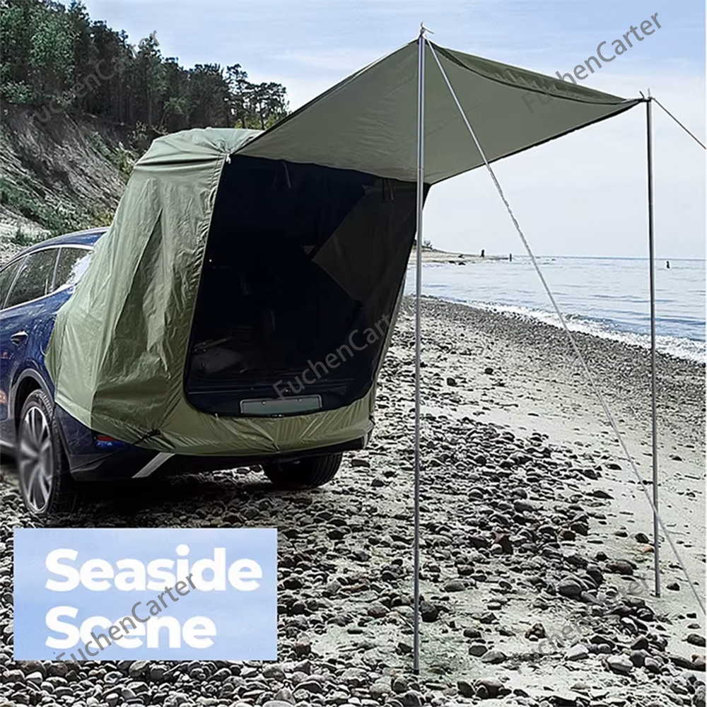 屋外キャンプピクニックSUVテールゲートテント防水日除け車後 - Outdoor Camping Car Tail Tent のレビューと価格