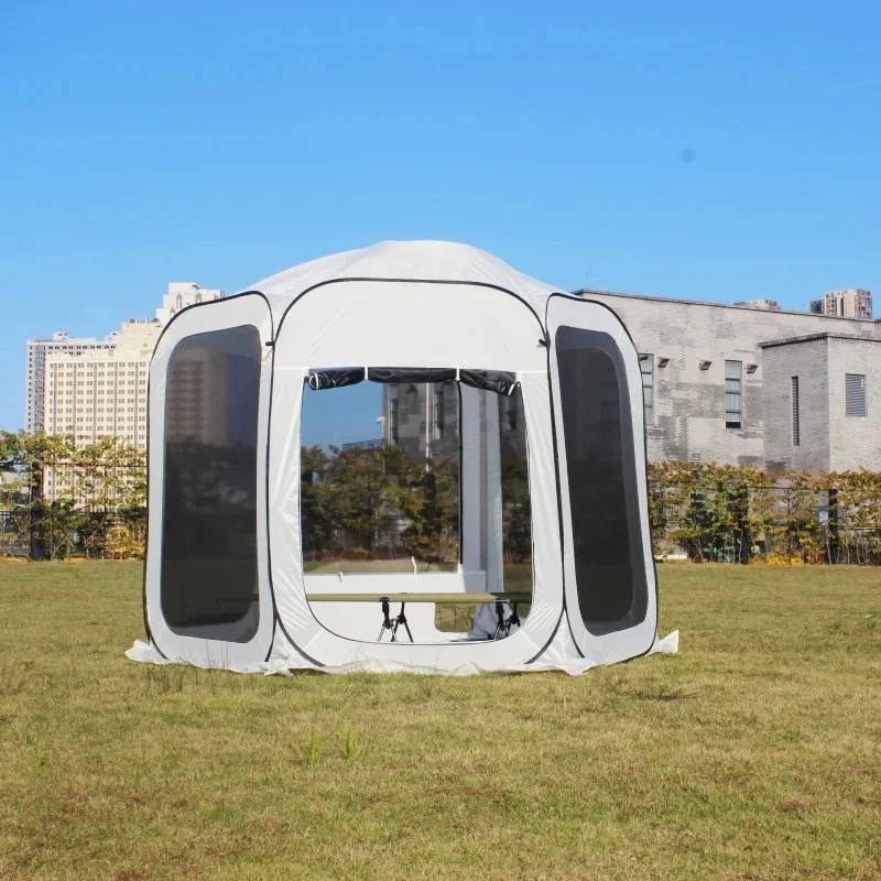 折りたたみ式通気性6面MH中庭屋外キャンプテントキャノピーカ - Outdoor Camping Car Tail Tent のレビューと価格