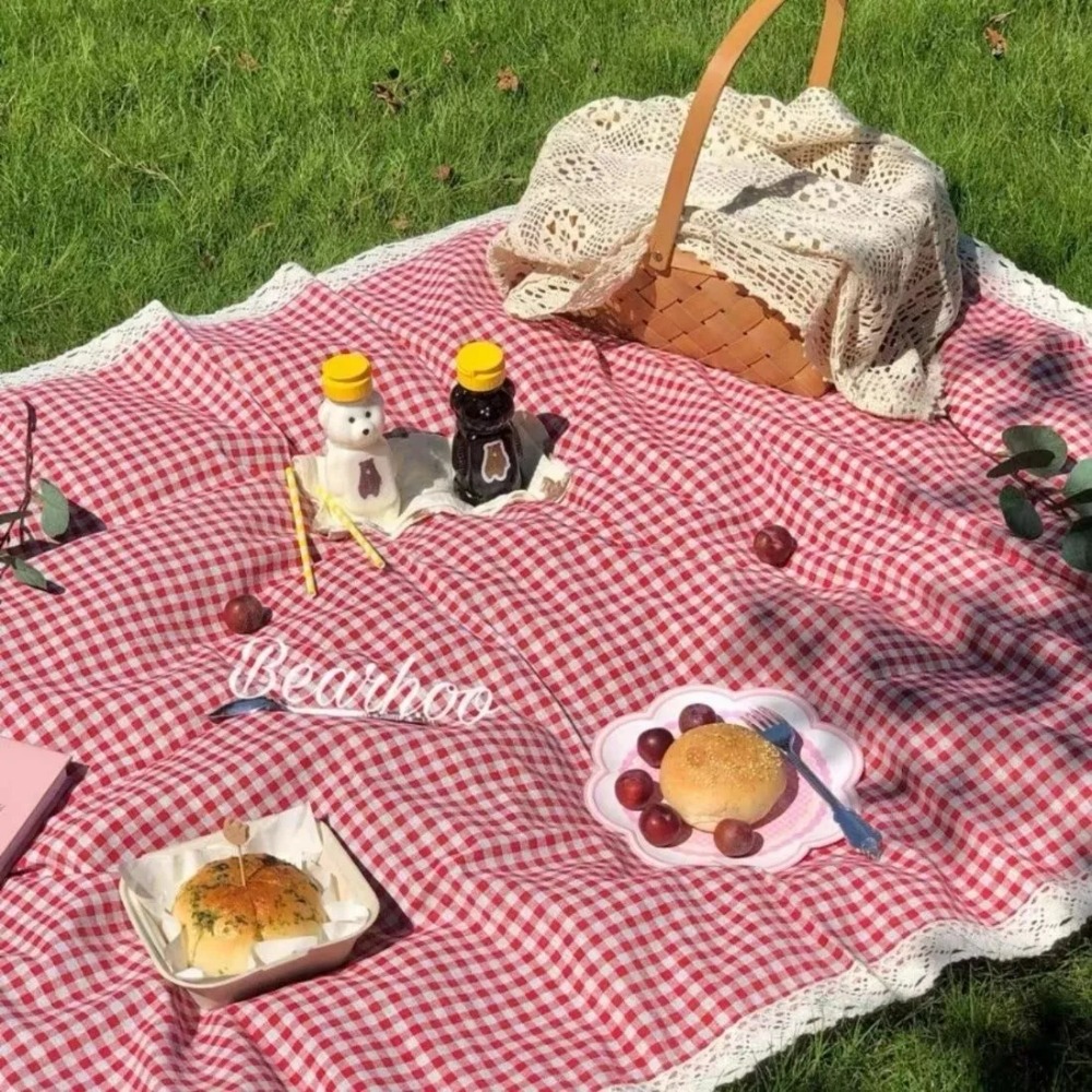 1pc 屋外ピクニックマット、夏用厚手防水ビーチブランケット - Outdoor Camping Mat のレビューと価格
