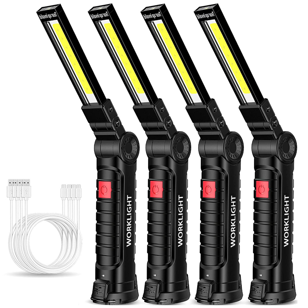 ポータブル折りたたみ LED 懐中電灯強力な磁石 COB 作 - Outdoor Camping Light Portable のレビューと価格