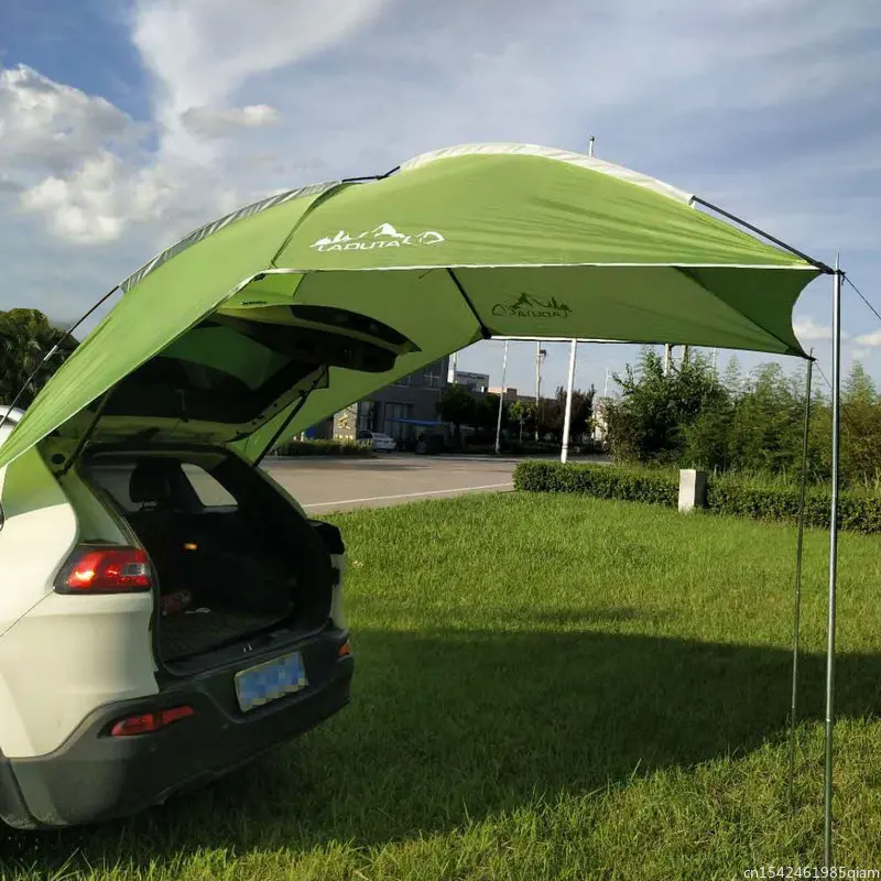 ポータブルテールテント車のサイドテントアウトドアキャンプ多人 - Outdoor Camping Car Tail Tent のレビューと価格