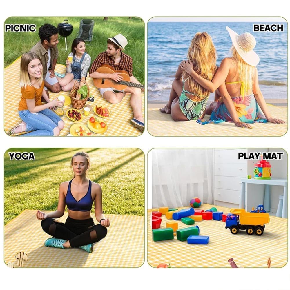 2m×2m ポータブル屋外折りたたみ式ピクニックマット 軽量 - Outdoor Camping Mat のレビューと価格
