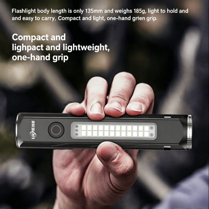 LED 強力な光懐中電灯タイプ C 充電小型ポータブル作業灯 - Outdoor Camping Light Portable のレビューと価格