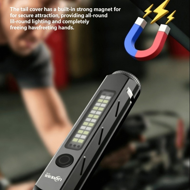 LED 強力な光懐中電灯タイプ C 充電小型ポータブル作業灯 - Outdoor Camping Light Portable のレビューと価格
