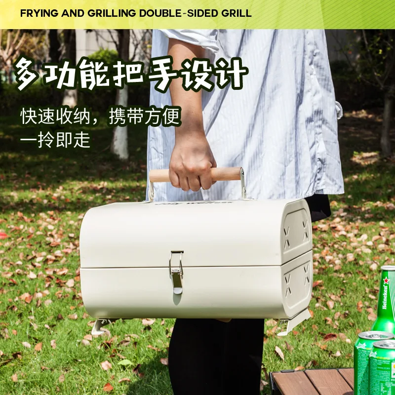 バーベキューオーブン家庭用グリルポータブル屋外キャンプ禁煙グ - Outdoor Camping Oven のレビューと価格
