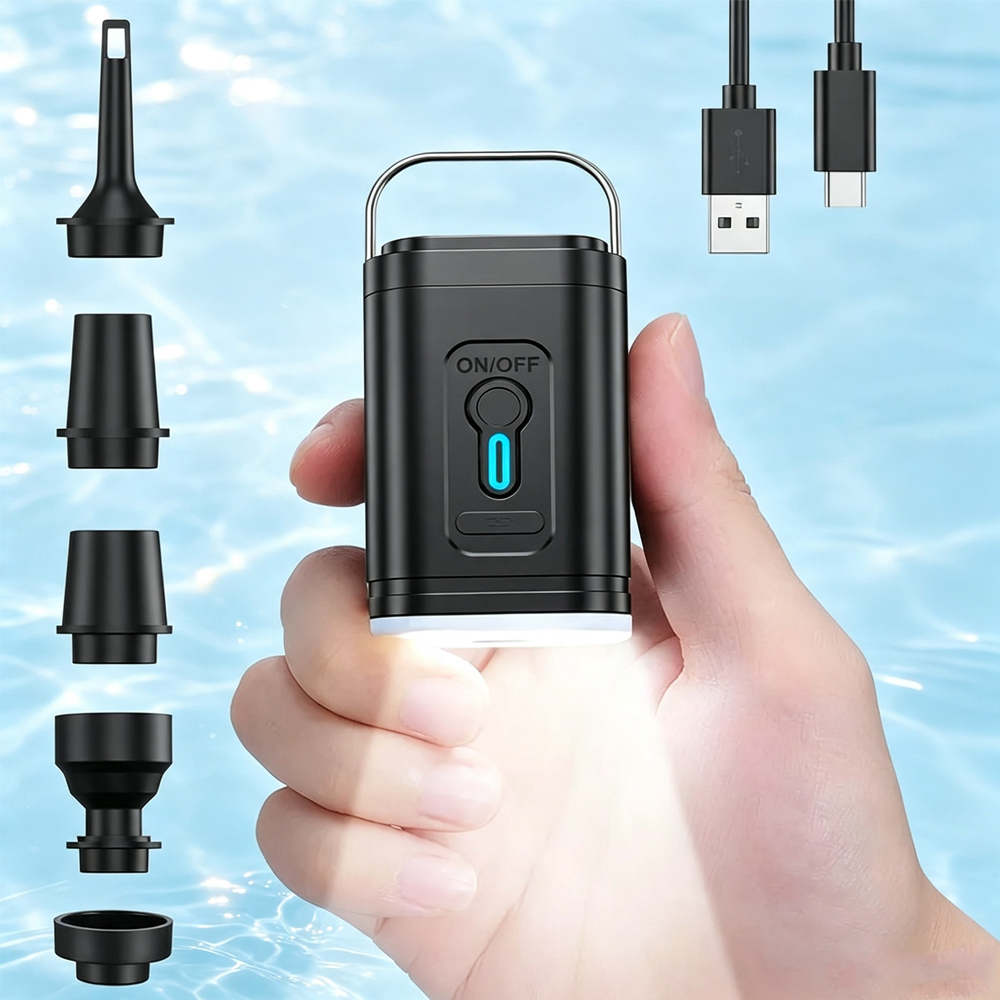 ミニポータブルエアポンプ 1200mAh USB充電式..  - Outdoor Inflatable Camping Tent With Air Pump のレビューと価格