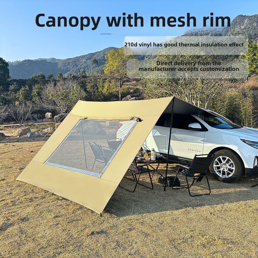 工場直販 ポリエステル製 防水 トラベルサイドテント スクリ - Outdoor Camping Car Tail Tent のレビューと価格