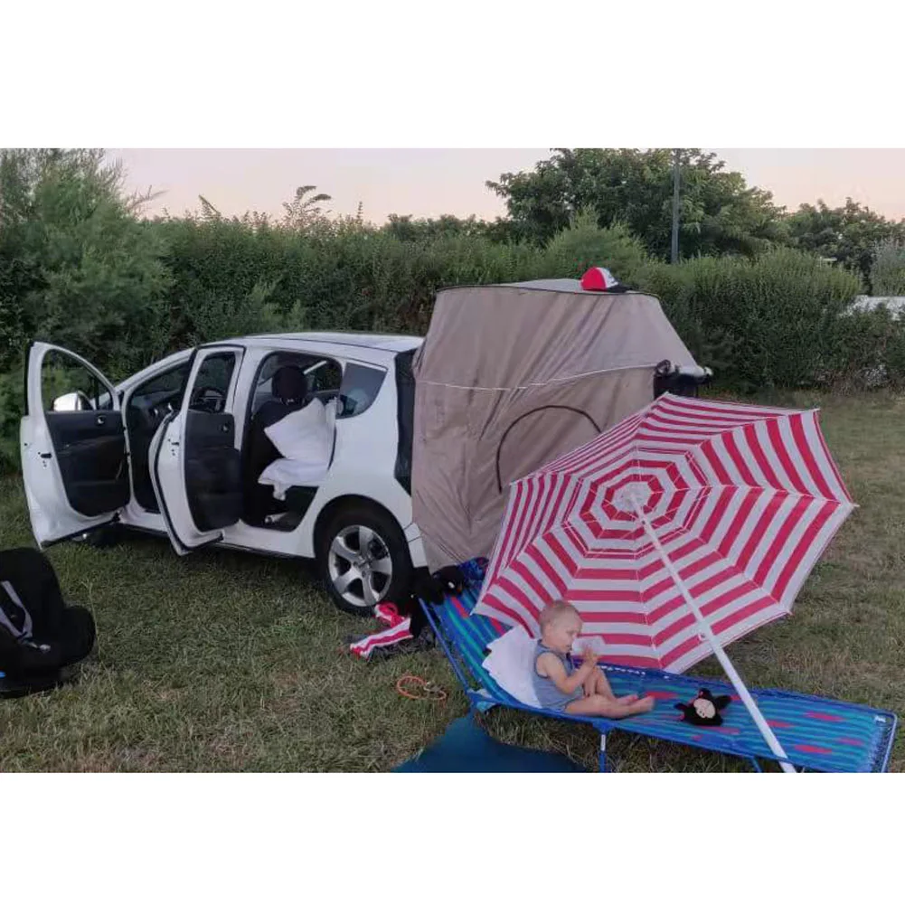 車のルーフテント,車の屋外機器,日よけ,窓なしでの防水 - Outdoor Camping Car Tail Tent のレビューと価格