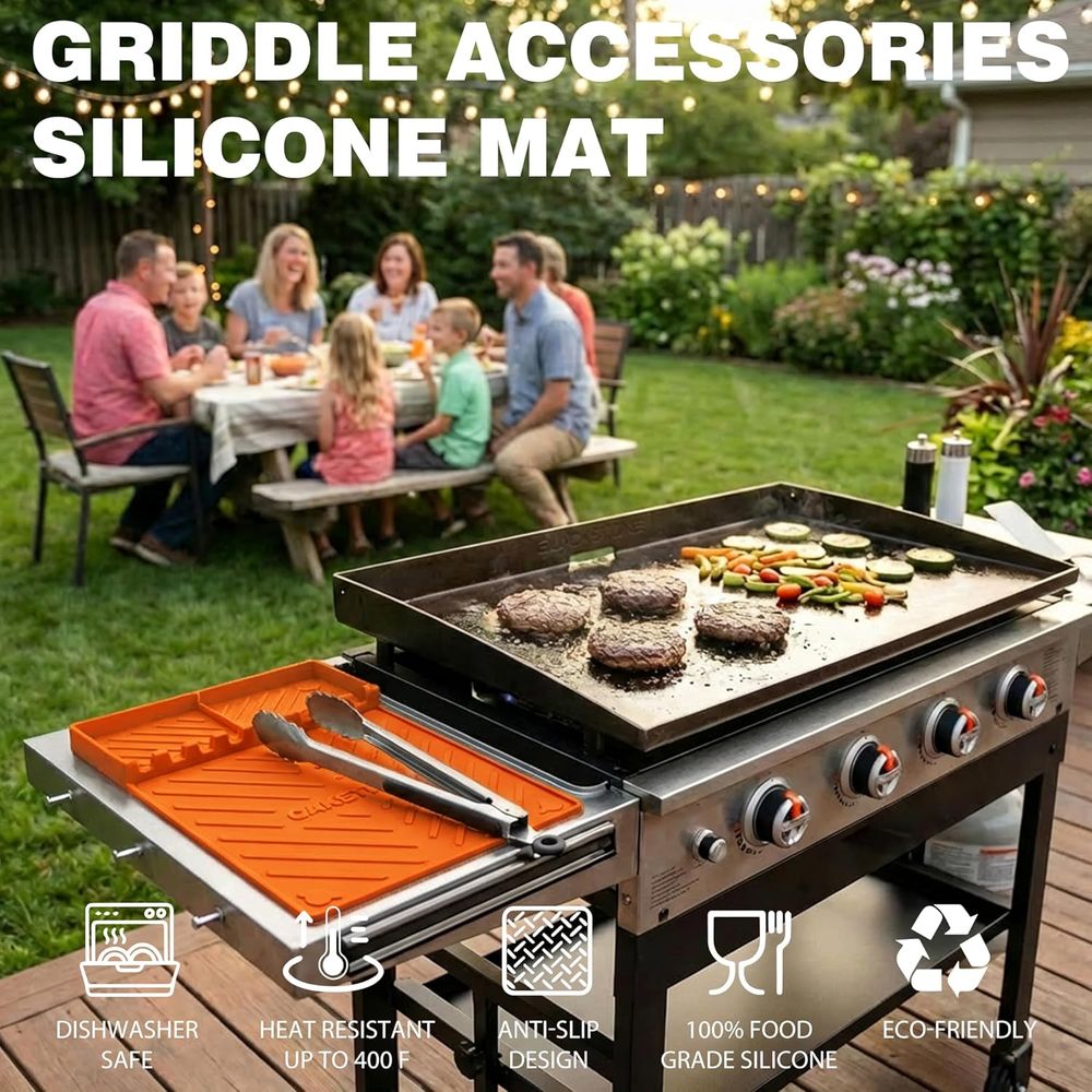 シリコン製グリルマットまたはグリドルアクセサリー、調理キッチ - Outdoor Camping Mat のレビューと価格