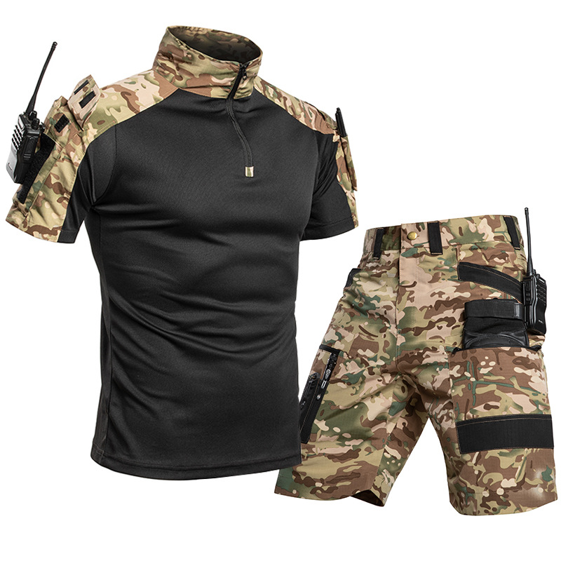 メンズアウトドアクイックドライタクティカルTシャツセット ハ - Outdoor Camping Set のレビューと価格